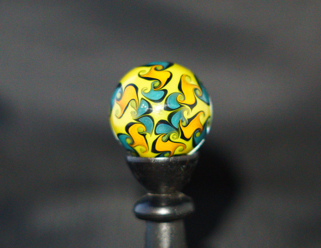 Galaxy + Trippy Pattern Marble 37mm