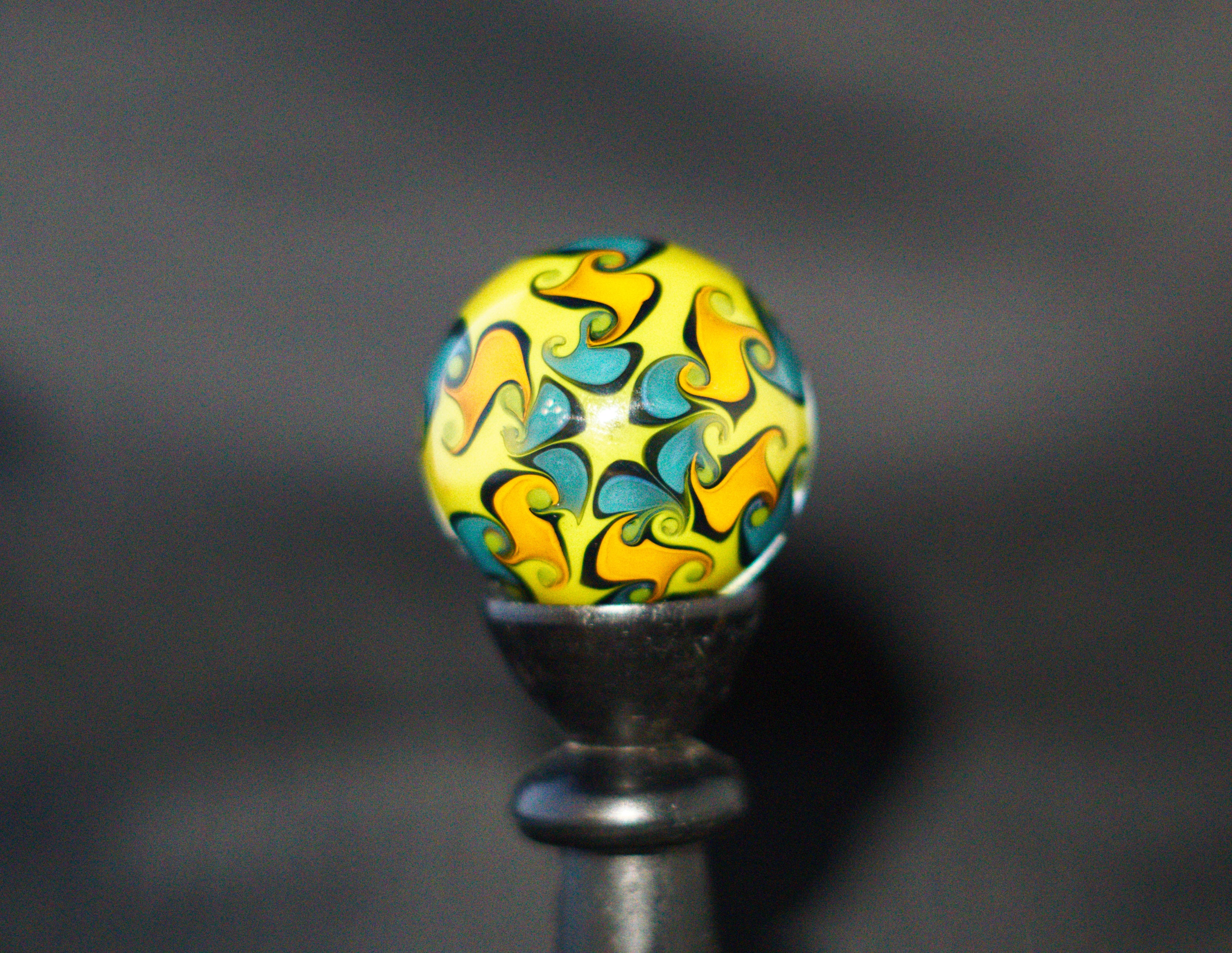 Galaxy + Trippy Pattern Marble 37mm
