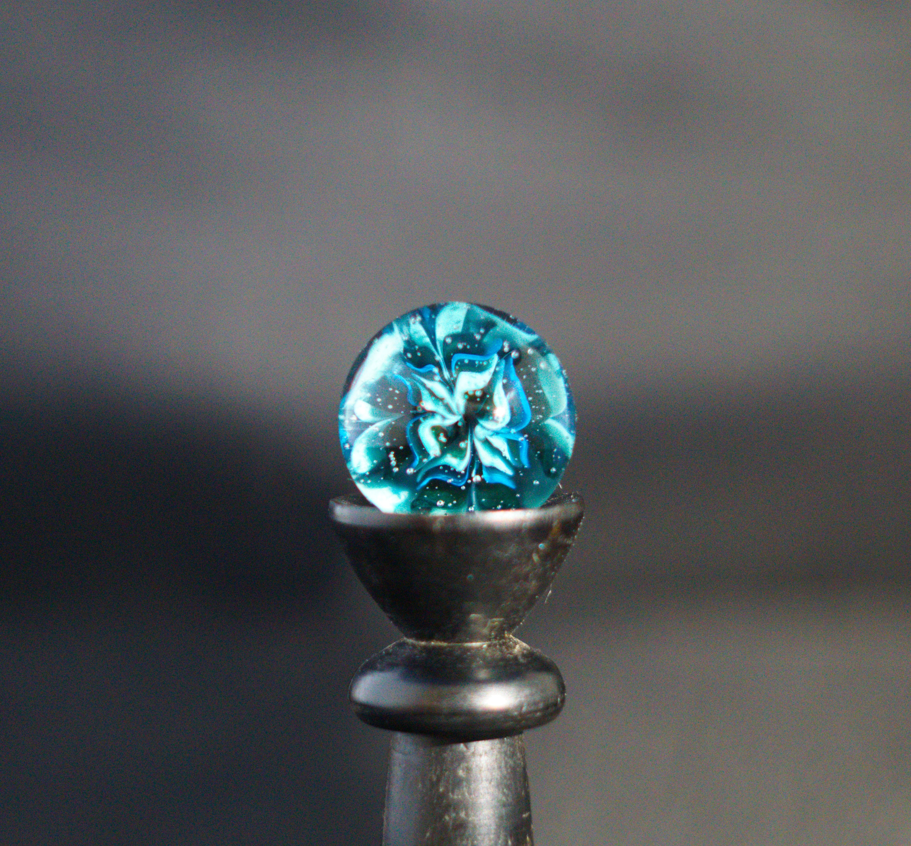 Blue Flower Marble 25mm