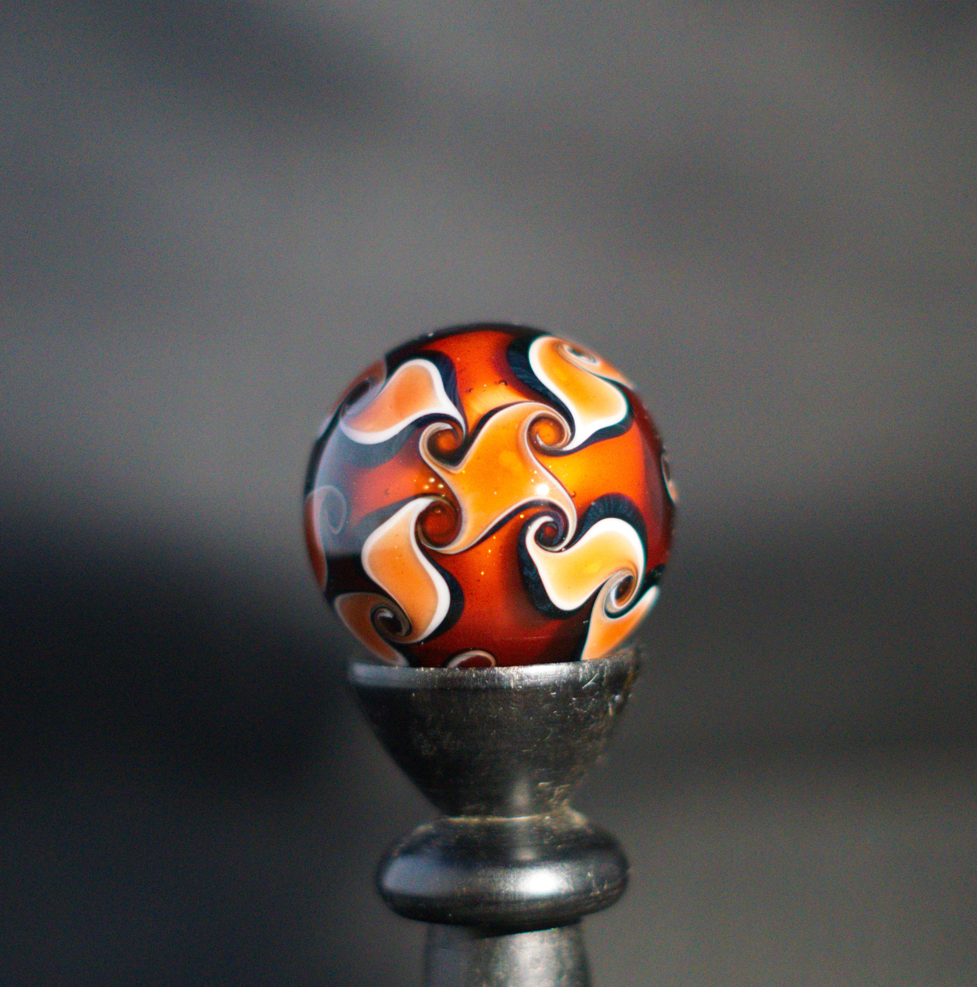 Fire Swirls Marble 33mm
