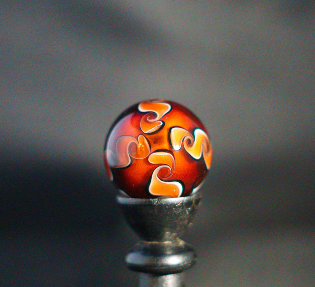 Fire Swirls Marble 33mm