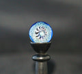 Opal Over Black and White Marble 29mm