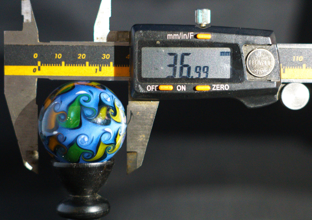Rainforest + Ocean Swirls Marble 37mm
