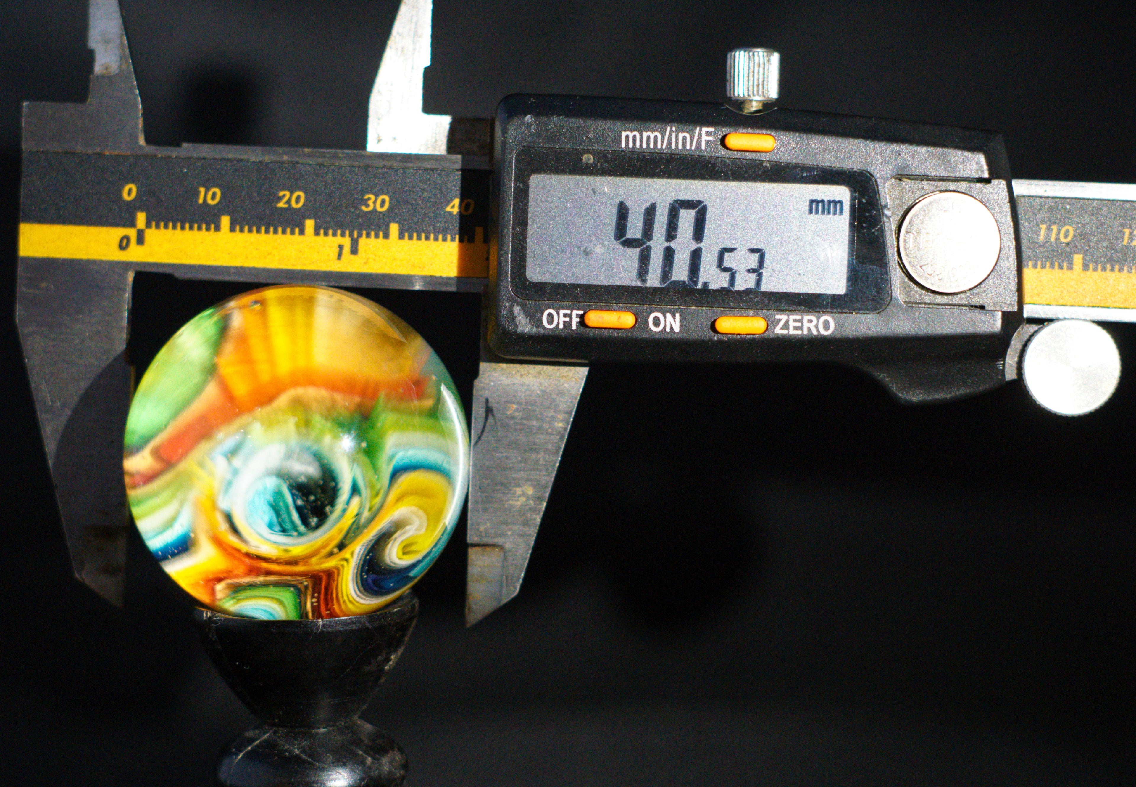 Oversized UV Solar Flare Marble 40mm