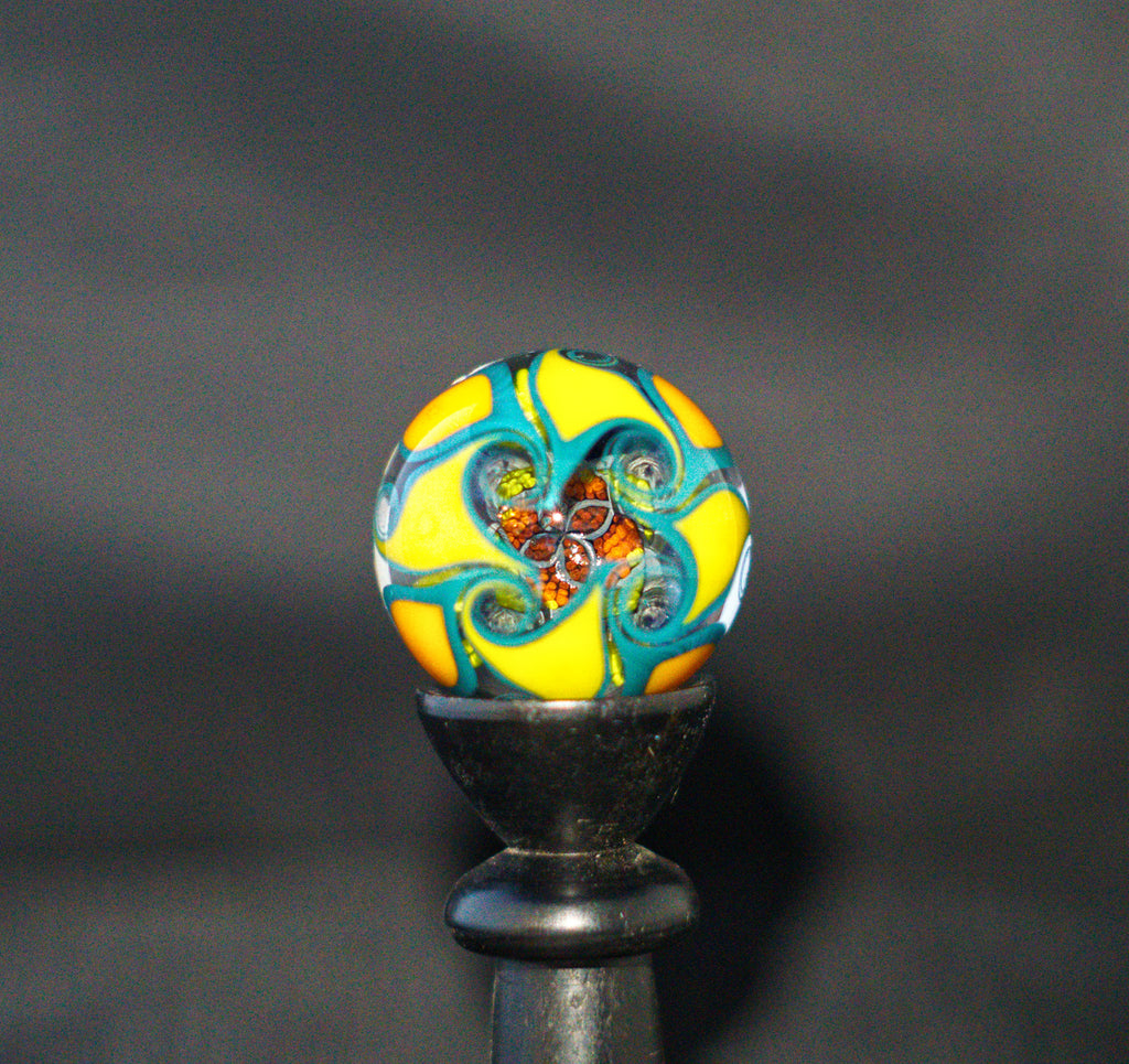 Swirls Over Mosaic Marble 33mm