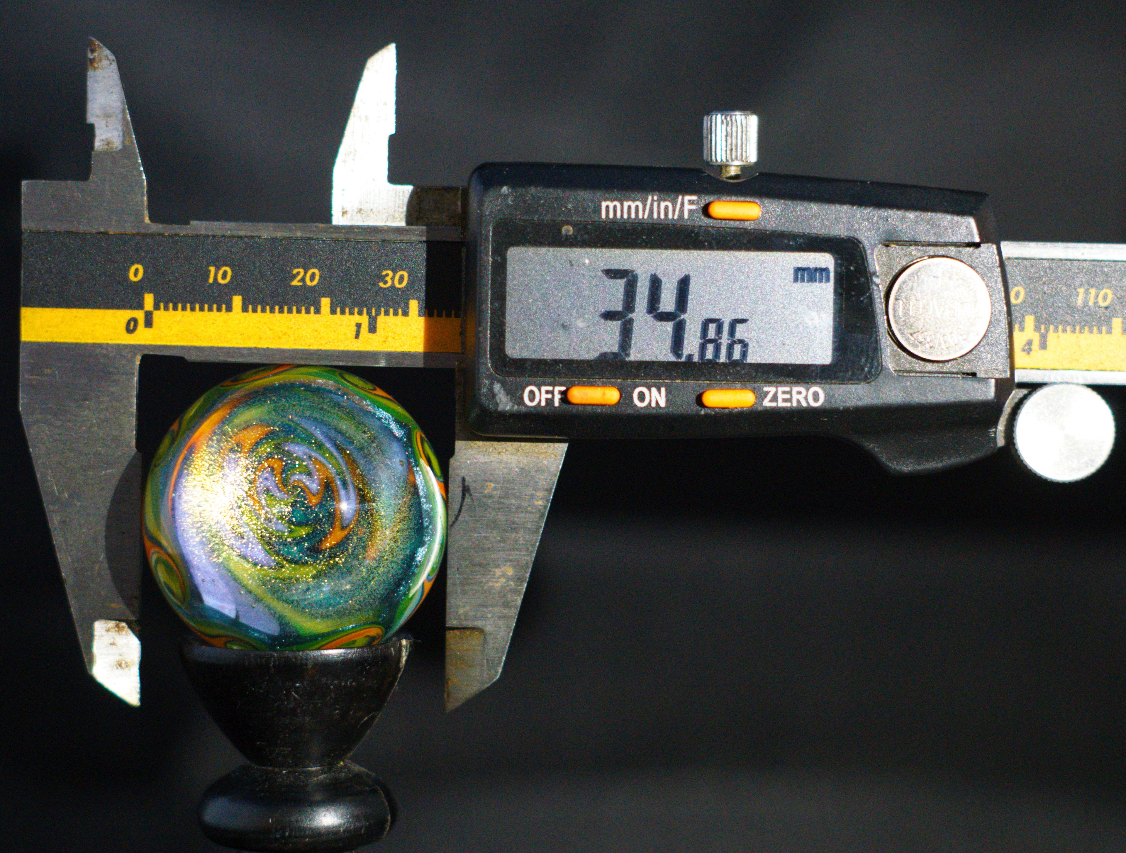 Wigwags, Waves, & Galaxy Marble 34mm