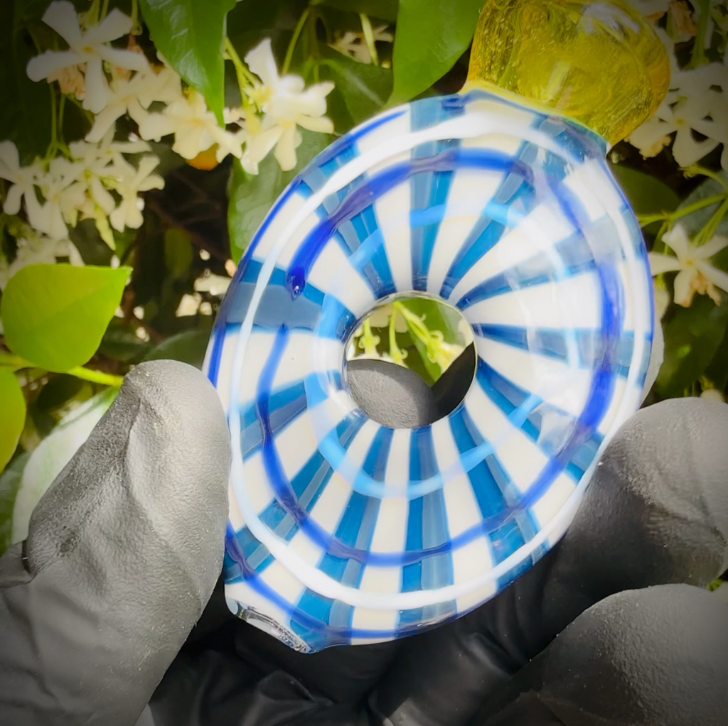 Blue And White Wormhole Flat