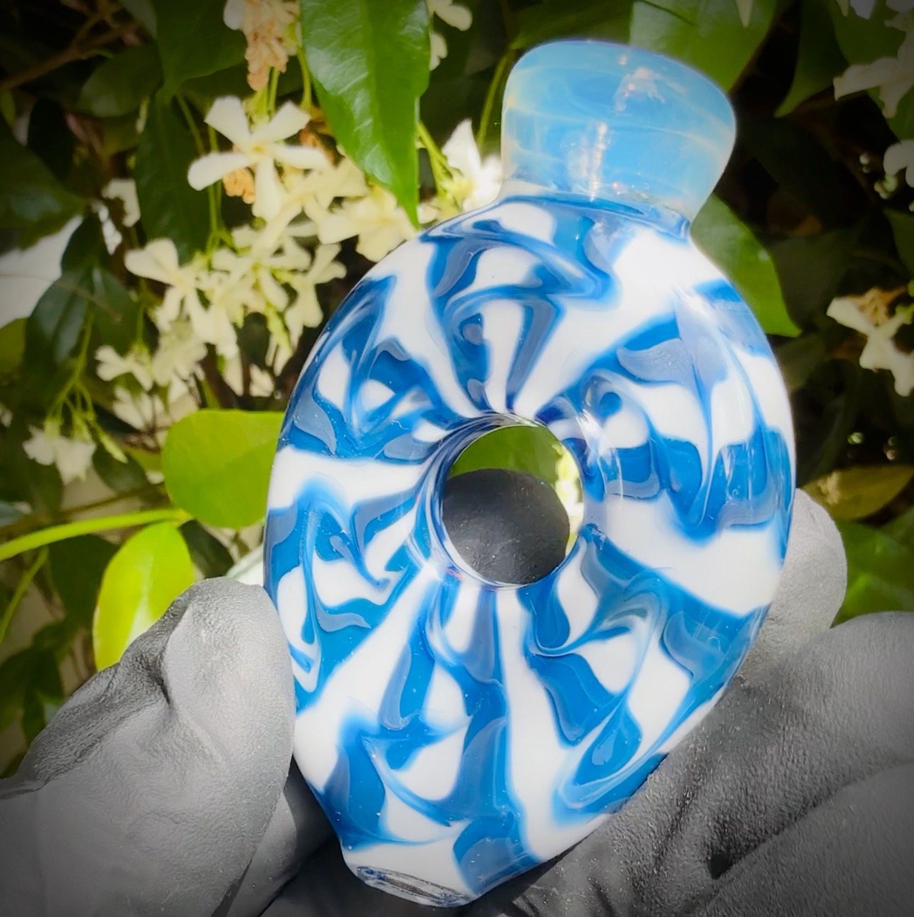 Blue and White Candy Flat