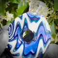 Blue, White & Purp Donut Wigwag Flat