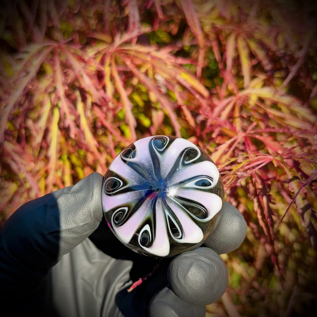 Oversized Galaxy + Black And White Marble 45mm
