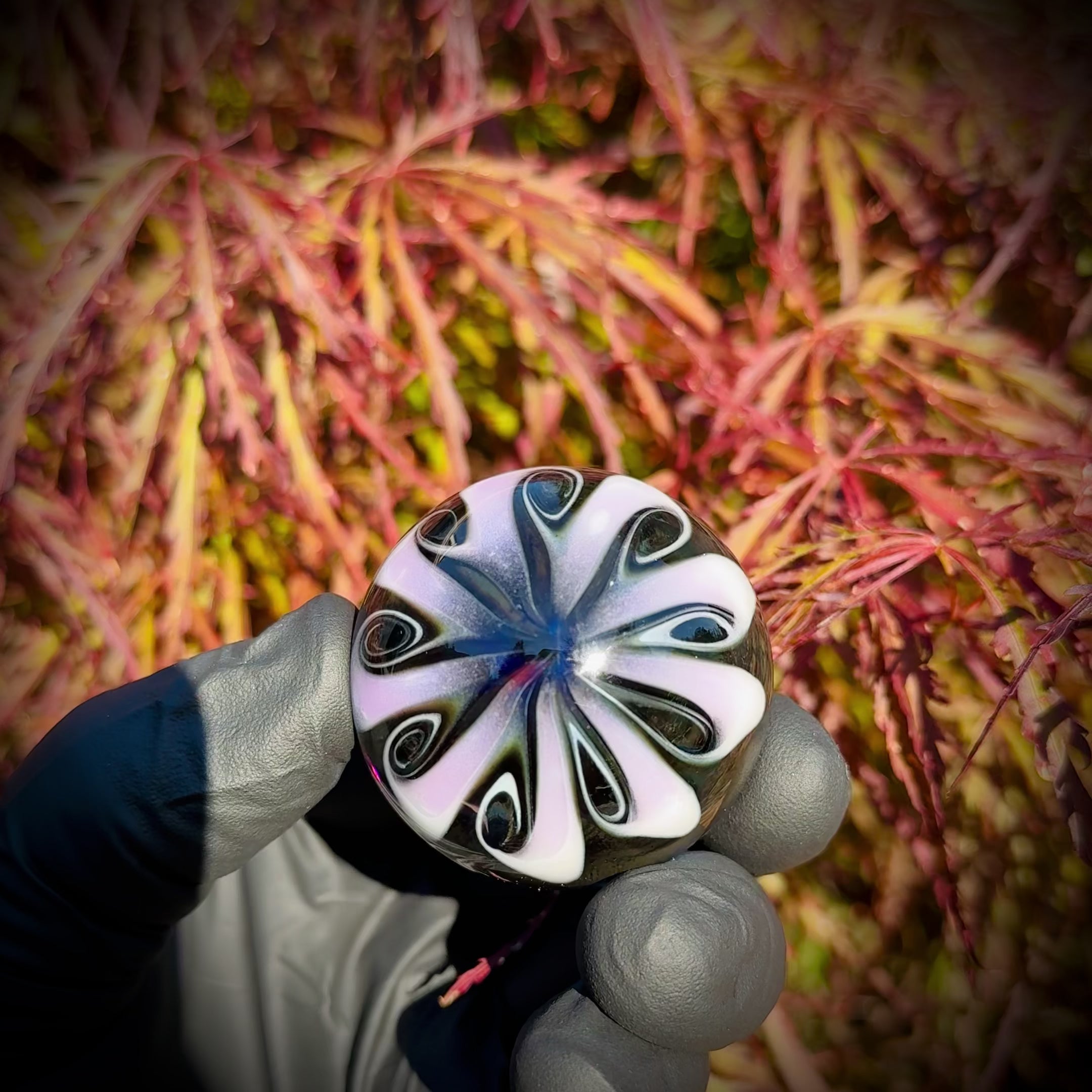 Oversized Galaxy + Black And White Marble 45mm
