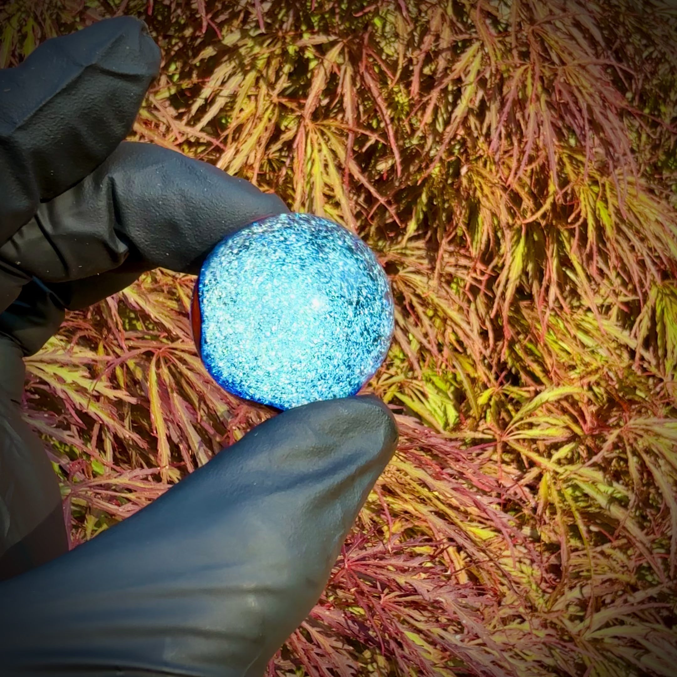 Deeeep Blue Galaxy Marble