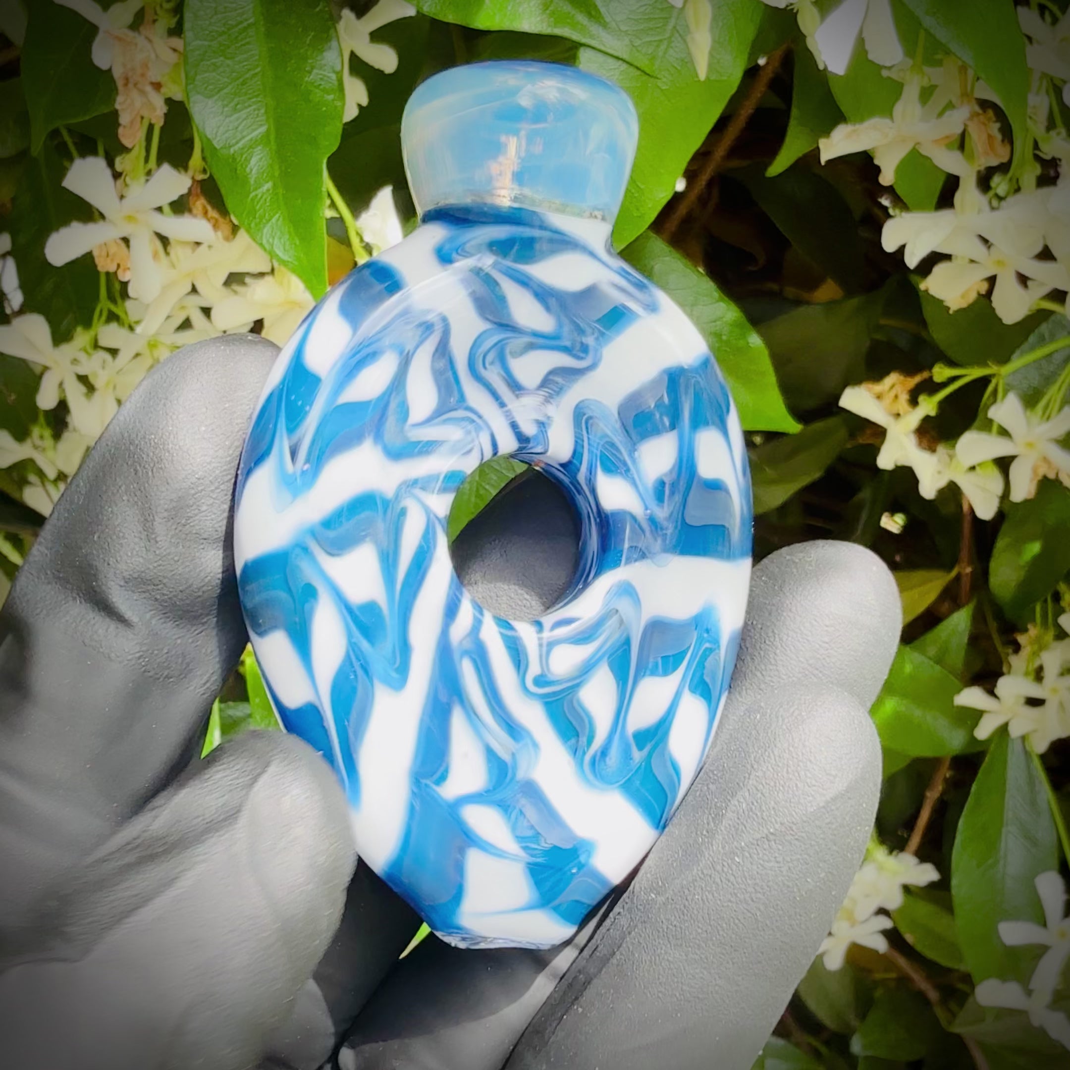 Blue and White Candy Flat