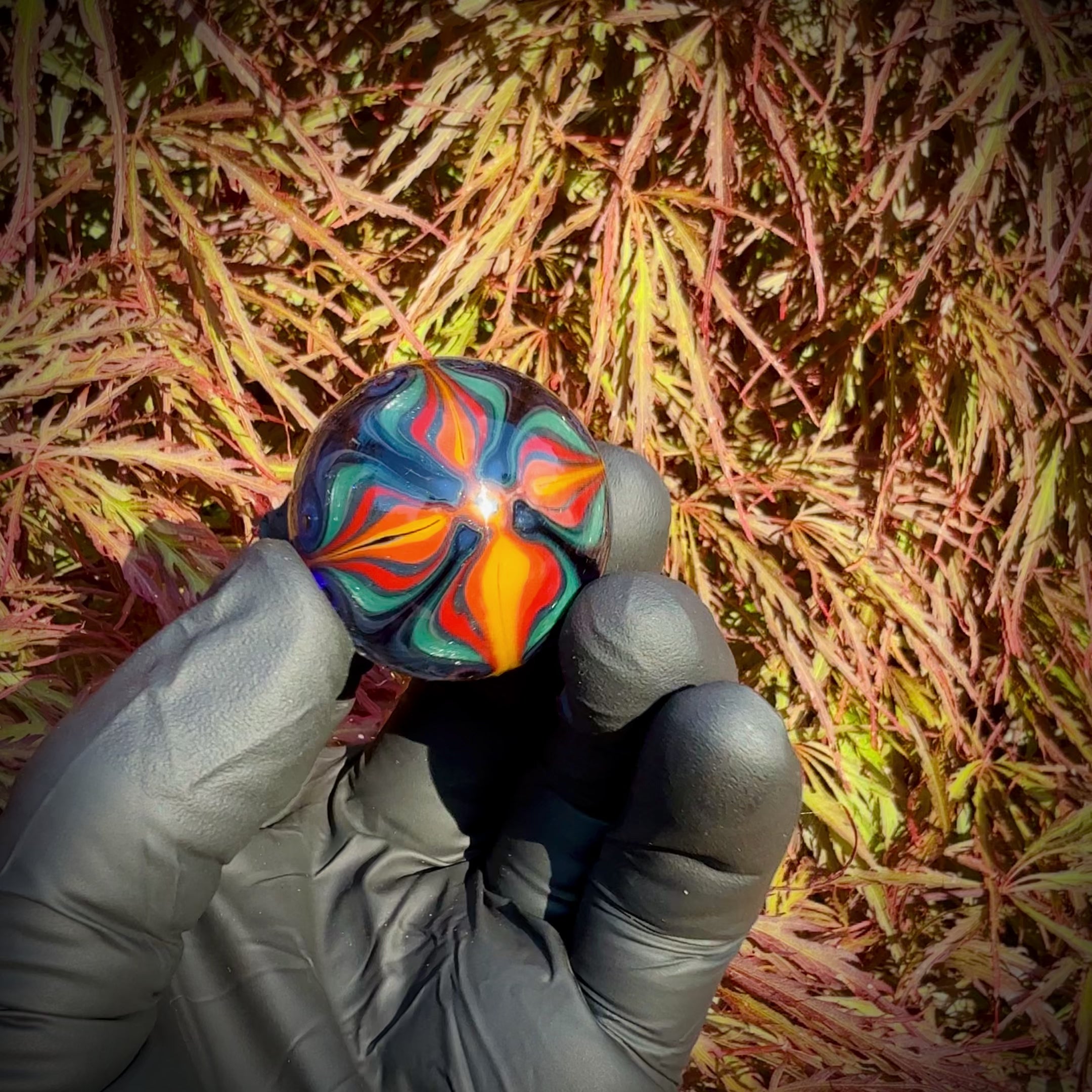 Ice and Fire + Deep Dichro Marble
